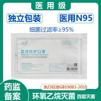 生 茂医用N95医用防护口罩 防病毒医用级独立包装 医护防护罩 防病毒熔喷布 单只装