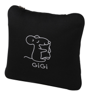 吉吉(GiGi)汽车抱枕被 空调被多功能两用靠垫被 办公室午休被 沙发靠枕靠垫 折叠抱枕 G-1070黑色