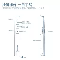 2802激光笔 PPT投影笔激光翻页笔教鞭电子笔演讲笔 无线演示翻页器课件笔 红光 2802黑色 30M 经典款