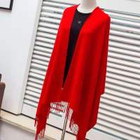 逸恋 LY-1211 大红围巾流苏披肩 65*180 10条装