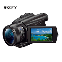 索尼(SONY) FDR-AX700(128G存储卡+摄像机包+三脚架)4K摄像机 约1420万像素 3.5英寸屏