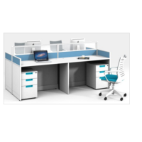 唯为 V-WB2412B 一字四人位办公桌 2460WX1230DX1100H