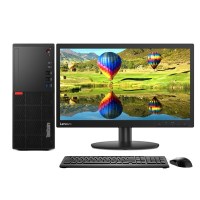 联想(Lenovo)E76X商用台式电脑套机(I7-9700 16G 1T 集显 无光驱 配两台21.5寸显示器)