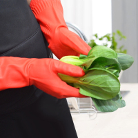 加绒冬季橡胶保洁手套 45CM加长