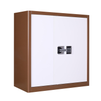 震海国宝锁保密柜矮柜内二斗咖套白双门密柜电子密码锁保险柜资料储物矮柜档案柜文件柜