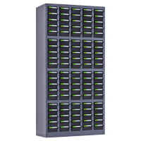 震海 100抽无门零件柜透明小号抽屉五金配件收纳柜零配件收纳柜螺丝元件盒样品物料柜零件柜