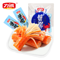 力诚手撕蟹柳蟹肉棒105g原味袋装海味即食方便速食蟹味棒火锅料网红小吃