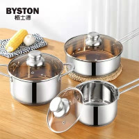 栢士德诺鲁克套锅BST-096(18CM奶锅+22CM汤锅+26CM煎锅)