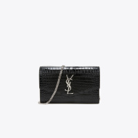 SAINT LAURENT PARIS 圣罗兰 2020秋冬新品 女士鳄鱼纹牛皮单肩斜挎手拿包 607788DND1N