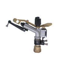 水科雨 1寸 DN25铜摇臂喷枪 内螺纹连接 草坪自动洒水器园林浇水绿化喷头 360度旋转喷水农用灌溉浇水喷枪