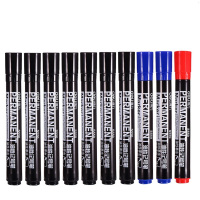 得力 S550 油性记号笔大头水笔记号笔 10支/盒