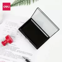 得力9864快干印台(黑色)(只)