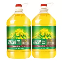 精炼一级菜籽油5L-桶 食用油 菜油菜子油油菜籽香 香满园一级菜籽油5L