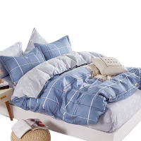 蚕花娘娘人生几何全棉环保印花四件套（200*230）