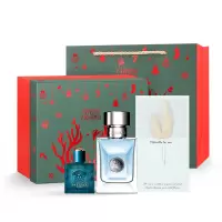 [虞书欣亲选 正品保障]VERSACE范思哲 同名经典男士淡香水礼盒套装 30ml+5ml(圣诞限量版)
