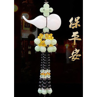 玉石+玻璃 香水挂件 白色(单位:个)