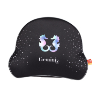 GiGi汽车腰靠 腰枕 竹炭记忆棉车用办公用背靠垫 腰靠枕GC-62双子座