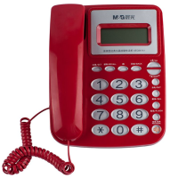 晨光经典水晶来电显电话机AEQ96761红