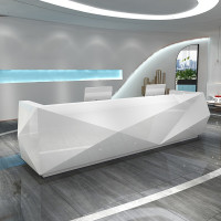 烤漆简约现代前台接待台 迎宾台 办公家具 公司小型前台桌 接待前台 收银台 吧台