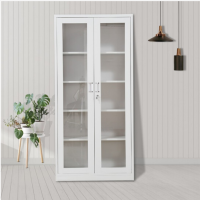 红叶玻璃高柜(含柜体 门板 玻璃门 玻璃门拉手 玻璃门铰链 拉手 铰链)