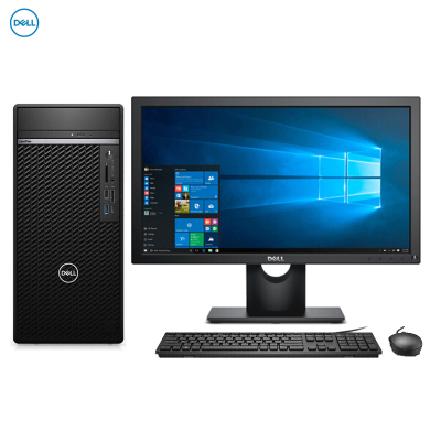 戴尔(DELL)OptiPlex7080MT 商用台式电脑 23.8英寸屏(i5-10500 16GB 1TB+256GB固态 2G独显 刻录 W10H)