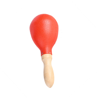 奥尔夫 9*25cm 打击乐器KTV酒吧演出塑料花鼓圈儿童大号手摇铃鼓沙锤