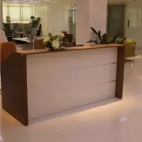 办公家具办公台前台接待台迎宾台新款柜台收银台现代时尚办公桌前台 2000*600*1100