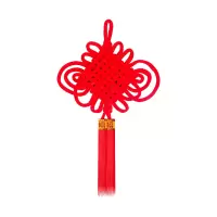 8盘中国结 XTL1581 1.5绒布中国结春节婚庆礼品挂件80*43cm (个)
