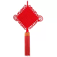 18盘中国结 XTL1586 1.5绒布中国结春节婚庆礼品挂件131*80cm (个)