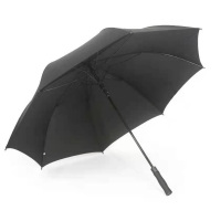 未易 黑色直柄大伞 伞下直径120cm 高度94cm 纤维材质 单位:把