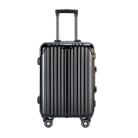WRC 简约时尚双扣锁20寸登机箱拉杆箱 W-A007 银色/黑色