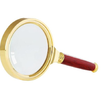 得力9096放大镜(金)(只)放大镜 高清镜 高倍镜 便携式 放大镜
