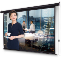 得力 50498 投影幕布 悬挂式电动120英寸16:10高清投影机投影仪幕布(单位:件)