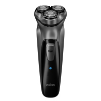 映趣电动剃须刀男士电动刮胡刀智能充电式三刀头剃须刀便携式刮胡刀 刀头水洗充电式双环贴面刀网 BlackStoneRC