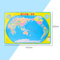 得力(deli) 18051磁力世界拼图儿童益智早教玩具学生幼儿园2-6岁