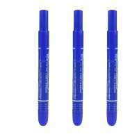 斑马(ZEBRA) P-YYSS6 按动型油性记号笔 新款 细字 光盘笔 10支/盒 蓝色