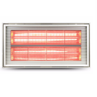 洛克菲勒集成吊顶簧金管浴霸 30x60CM时尚银