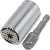 卡夫威尔 2件套 魔术多功套筒 适用标准7-19MM及各种非标尺寸的非圆形螺栓 WT2637