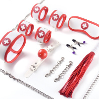 千度蜜 SM女用刑具 夫妻另类性爱玩具捆绑束缚手铐乳夹口球塞皮鞭绳调教道具心漾护士套装 成人情趣性用品