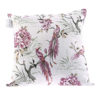 企购优品 靠垫 床头靠垫冬护腰抱枕沙发腰靠护腰枕 45*45cm 鸟语红*2(含芯 两个装)