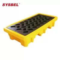 西斯贝尔 聚乙烯盛漏托盘 双桶型 32Gal/120L 黄色 SPP102