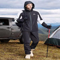 男式冲锋衣抓绒两件套