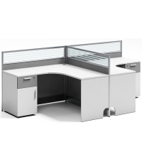 迪欧 LB-T2B14G 1430*2830*1100 T字形双人位