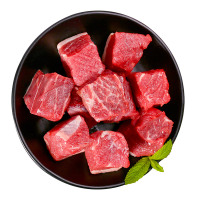 大庄园 国产牛肉 精选牛肉块1kg/袋 炖炒涮煮