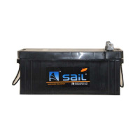 风帆 蓄电池 6-QW-200(1200) 12V 200AH 单侧直角扁桩头 510*250*210 以旧换新 1块装