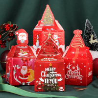 TaTanice 圣诞节苹果盒 16个平安夜苹果包装纸盒圣诞节礼盒糖果盒 圣诞款