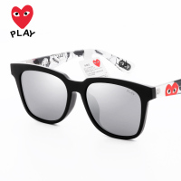 川久保玲韩国偏光墨镜女潮大脸近视太阳镜男网红开车防紫外线眼镜3902