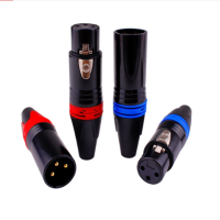 卡农头 麦克风话筒线接头 三芯平衡卡侬线公母插头 CZ