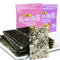 众星(mostar) 芝麻巴旦木夹心海苔32g袋4袋 海味休闲零食