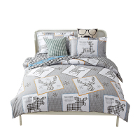 恒源祥 圣诞鹿全棉印花四件套 200*230